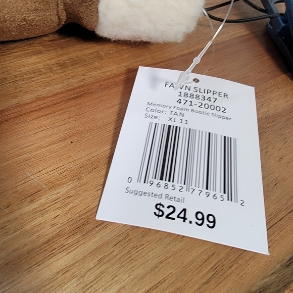 NEW Blue Mountain Memory Foam Slippers Cozy Comfy Size XL - Picture 11 of 13